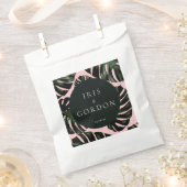 トロピカルパ葉ームウエディング フェイバーバッグ (クリップ留めされた状態)