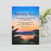 トロピカルパ葉ームサンセットバースデーパーティー 招待状 (スタンド正面)