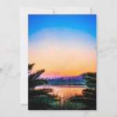 トロピカルパ葉ームサンセットバースデーパーティー 招待状 (裏面)