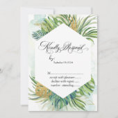 トロピカルパ葉ームスマーRSVP 招待状 (正面)