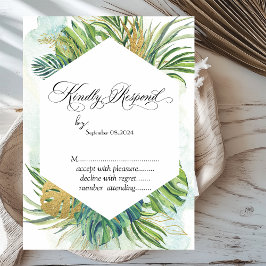 トロピカルパ葉ームスマーRSVP 招待状