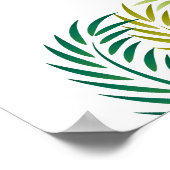 トロピカルパ葉ームビーチ結婚式へようこそ ポスター (角)