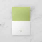 トロピカルパ葉ームビーチ結婚式 サンキューカード (内部)