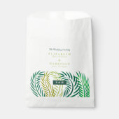 トロピカルパ葉ームビーチ結婚式 フェイバーバッグ (正面)