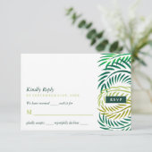 トロピカルパ葉ームビーチ結婚式 出欠カード (スタンド正面)