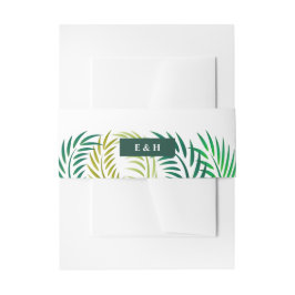 トロピカルパ葉ームビーチ結婚式 招待状ベリーバンド