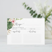 トロピカルパ葉ームブライダルシャワーレシピカード (スタンド正面)