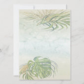 トロピカルパ葉ームブライダルシャワー 招待状 (裏面)