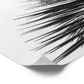 トロピカルパ葉ームモダンフォントこんにちは ポスター (角)