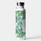 トロピカルパ葉ームモノグラム名 ウォーターボトル (右面)