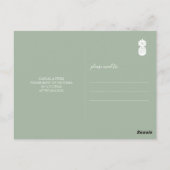 トロピカルパ葉ームリハーサルディナー招待状 ポストカード (裏面)