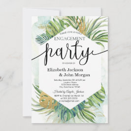 トロピカルパ葉ーム婚約パーティ 招待状