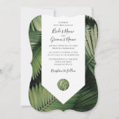 トロピカルパ葉ーム結婚式招待状 招待状 (正面)
