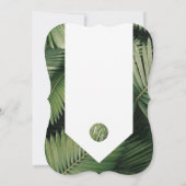 トロピカルパ葉ーム結婚式招待状 招待状 (裏面)