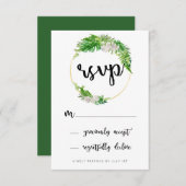 トロピカルパ葉ーム・グリーンリース 出欠カード (正面/裏面)