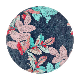 トロピカルパ葉ーム:ヴィンテージパターン カッティングボード