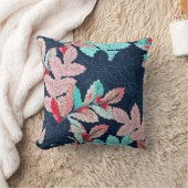 トロピカルパ葉ーム:ヴィンテージパターン クッション (ブランケット)