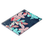 トロピカルパ葉ーム:ヴィンテージパターン ノートブック (左側)