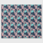 トロピカルパ葉ーム:ヴィンテージパターン ラッピングペーパー (フラット)