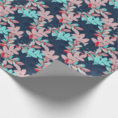 トロピカルパ葉ーム:ヴィンテージパターン ラッピングペーパー (角)