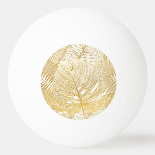 トロピカルパ葉ーム:ヴィンテージパターン。 卓球ボール (正面)