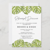 トロピカルパ離れメルのリハ結婚ーサルディナー 招待状 (正面)