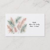 トロピカルパ離れームの水彩 名刺 (裏面)