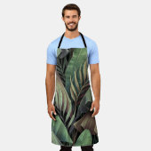 トロピカルパ離れームイラストレーション、手描き3Dパレット。 エプロン (着用した状態)