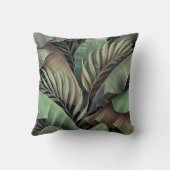 トロピカルパ離れームイラストレーション、手描き3Dパレット。 クッション (裏面)