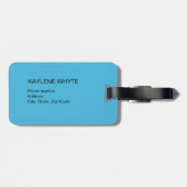 トロピカルパ離れームパーソナライズされたラゲッジタグ ラゲッジタグ (裏面横)