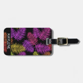 トロピカルパ離れームパーソナライズされたラゲッジタグ ラゲッジタグ (正面横)