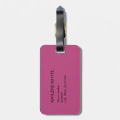 トロピカルパ離れームパーソナライズされたラゲッジタグ ラゲッジタグ (裏面縦)