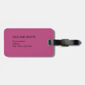 トロピカルパ離れームパーソナライズされたラゲッジタグ ラゲッジタグ (裏面横)