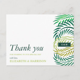 トロピカルパ離れームビーチ結婚式ありがとう ポストカード