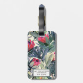 トロピカルパ離れームフローララゲージタグラベル ラゲッジタグ (裏面縦)