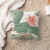 トロピカルパ離れームフローラ水彩 クッション (ブランケット)