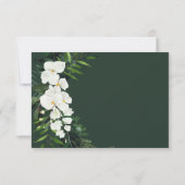 トロピカルパ離れームフローラ結婚式RSVPカード 出欠カード (裏面)