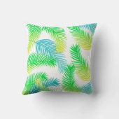 トロピカルパ離れーム装飾用クッションパターン – 緑 クッション (裏面)