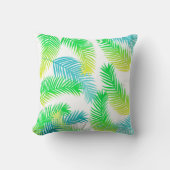 トロピカルパ離れーム装飾用クッションパターン – 緑 クッション (正面)