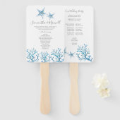 トロピカルヒトサンゴ結婚式 プログラムファン ハンドファン (正面&裏面)