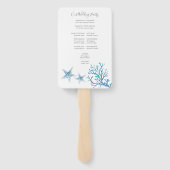 トロピカルヒトサンゴ結婚式 プログラムファン ハンドファン (裏面)