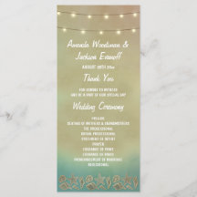 トロピカルヒトデビーチシーシェル結婚式 プログラム