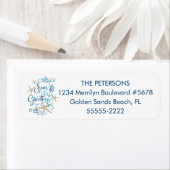 トロピカルヒトデビーチ季節のごあいさつ ラベル (インサイチュ)