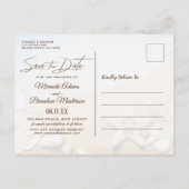 トロピカルヒトデビーチ結婚式保存日 案内ポストカード (裏面)