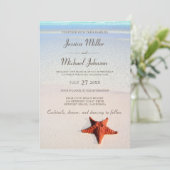 トロピカルヒトデビーチ結婚式 招待状 (スタンド正面)