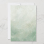 トロピカルヒビスカスと葉の水彩花 招待状 (裏面)