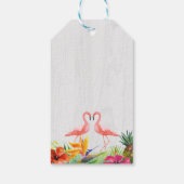 トロピカルヒビスカス フラワー ブライダル シャワー サンクス ギフトタグ (裏面)