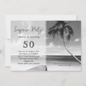 トロピカルヒーズ誕生日サプライズパーティの招待状 招待状 (正面)