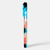 トロピカルヒートウェーブネオンハワイアンパームツリーズブラック Case-Mate iPhoneケース (裏面 / 左)