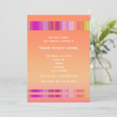 トロピカルヒートサマーカラーパーティーイベント招待状 招待状 (スタンド正面)